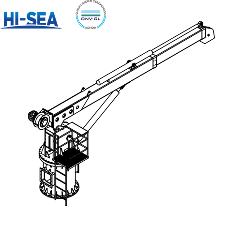 30kN×8m Marine Hydraulic Telescopic Slewing Crane